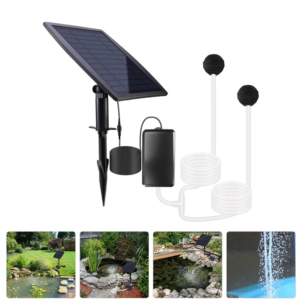 

Solar Oxygen Pump Pool Oxygenation Water Increasing Fitting Air Outdoor Portable Pond Monocrystalline Silicon Plastic Pipe