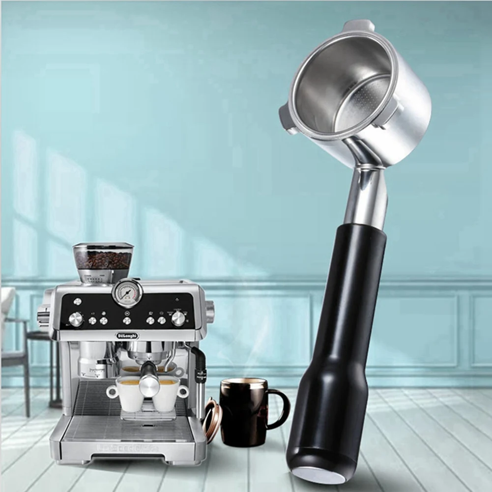 Nuevo Portafiltro sin fondo de café de 51MM para Delonghi 9 Series EC9335 EC9665 EC9155 cesta de filtro de repuesto herramientas de Barista