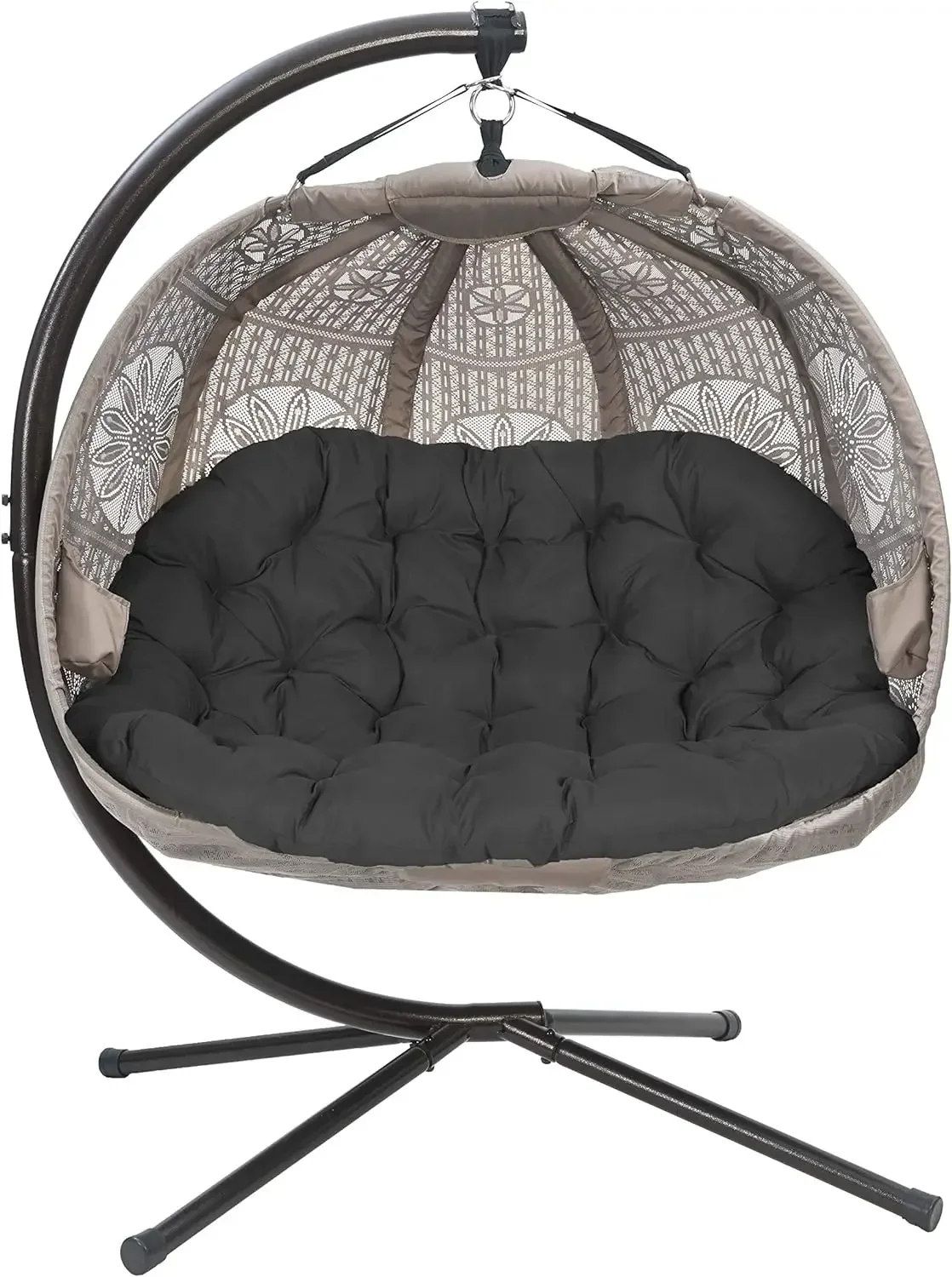 FAST FREE.Pumpkin Patio Chair Stand and Cover, Dreamcatcher Black Cushion