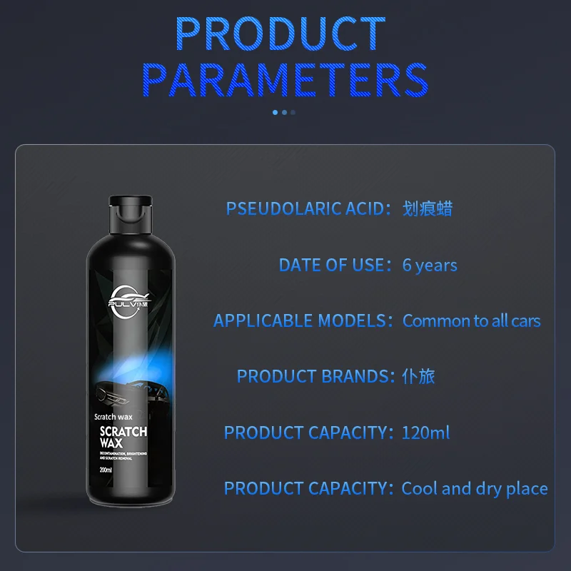 Pulv A ferramenta de reparo de arranhões profundos para a pintura dos arranhões do carro de viagem é uma cera especial para polimento de carros brancos