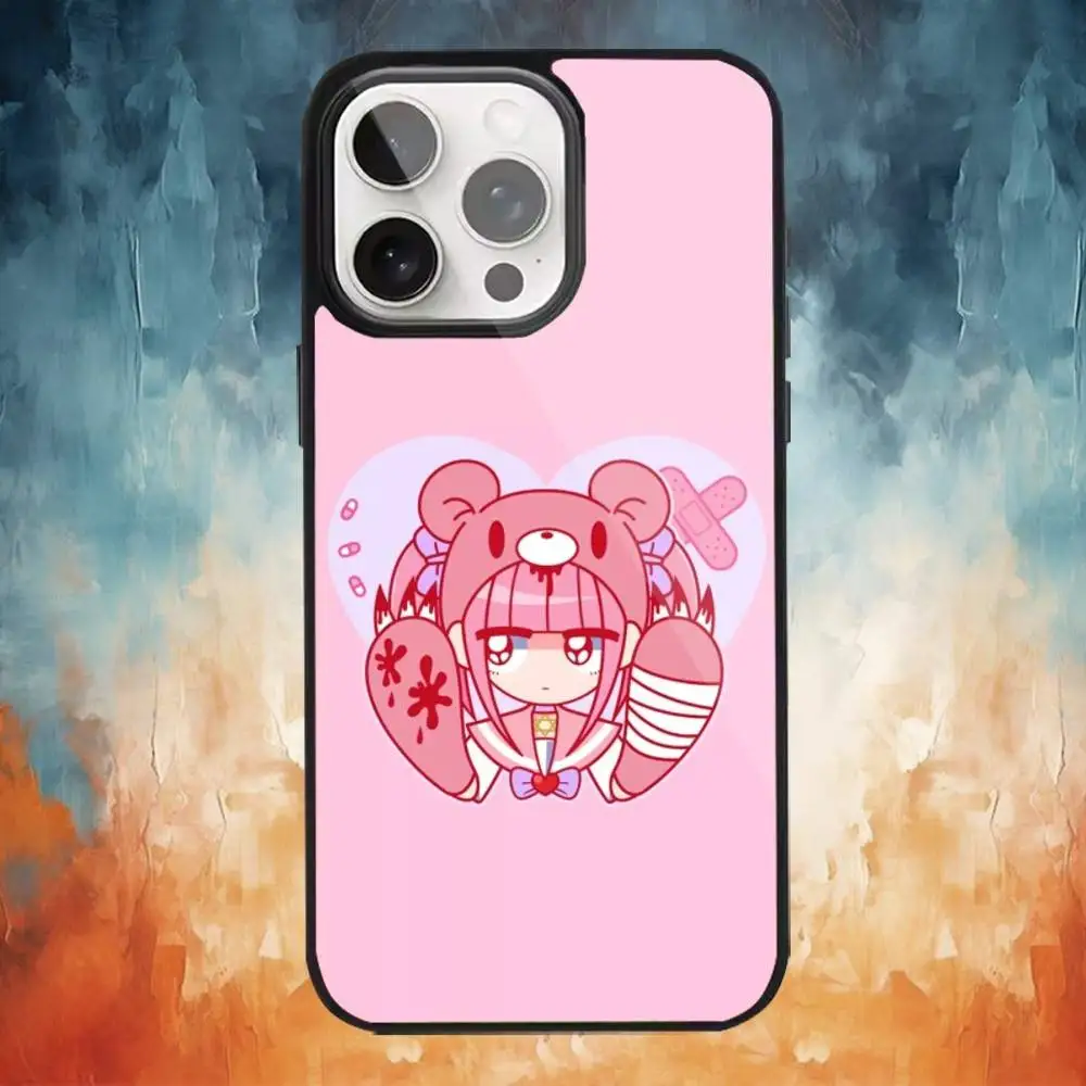 Cute M-Menhera chan Phone Case For iPhone 17,16,15,14,13,12,Plus,Pro,Max for Magsafe Magnetic Wireless Charging