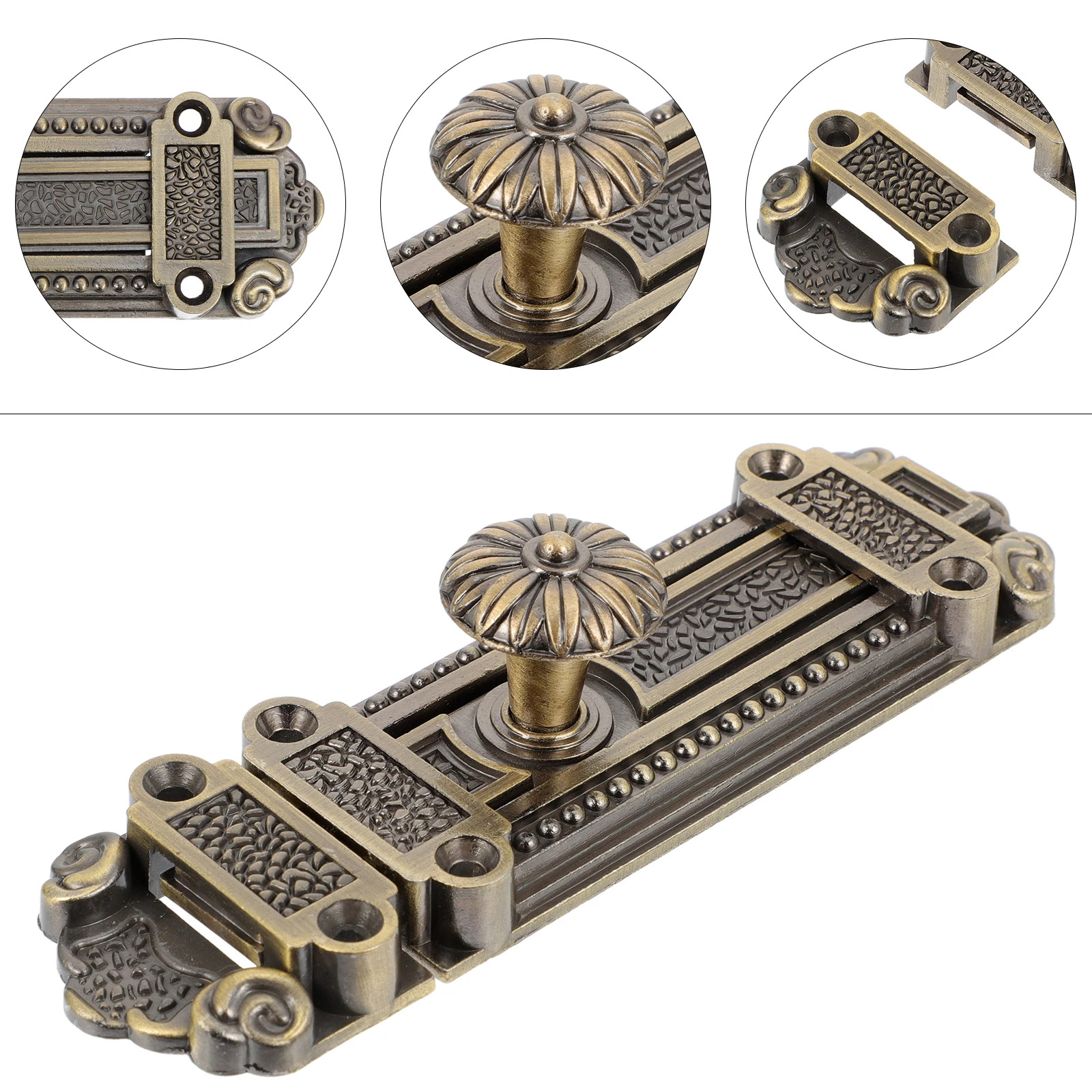 

1Pcs Zinc Alloy Door Bolts Latches Security Sliding Lock Add Extra Security Privacy House Damp Places Vintage Slide Door Bolt