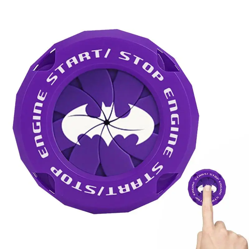 Push Start Button Cover Bat Design Start Stop Button Cover Protective Push Button Cover Universal Push Start Cover for Most Cars - view 5