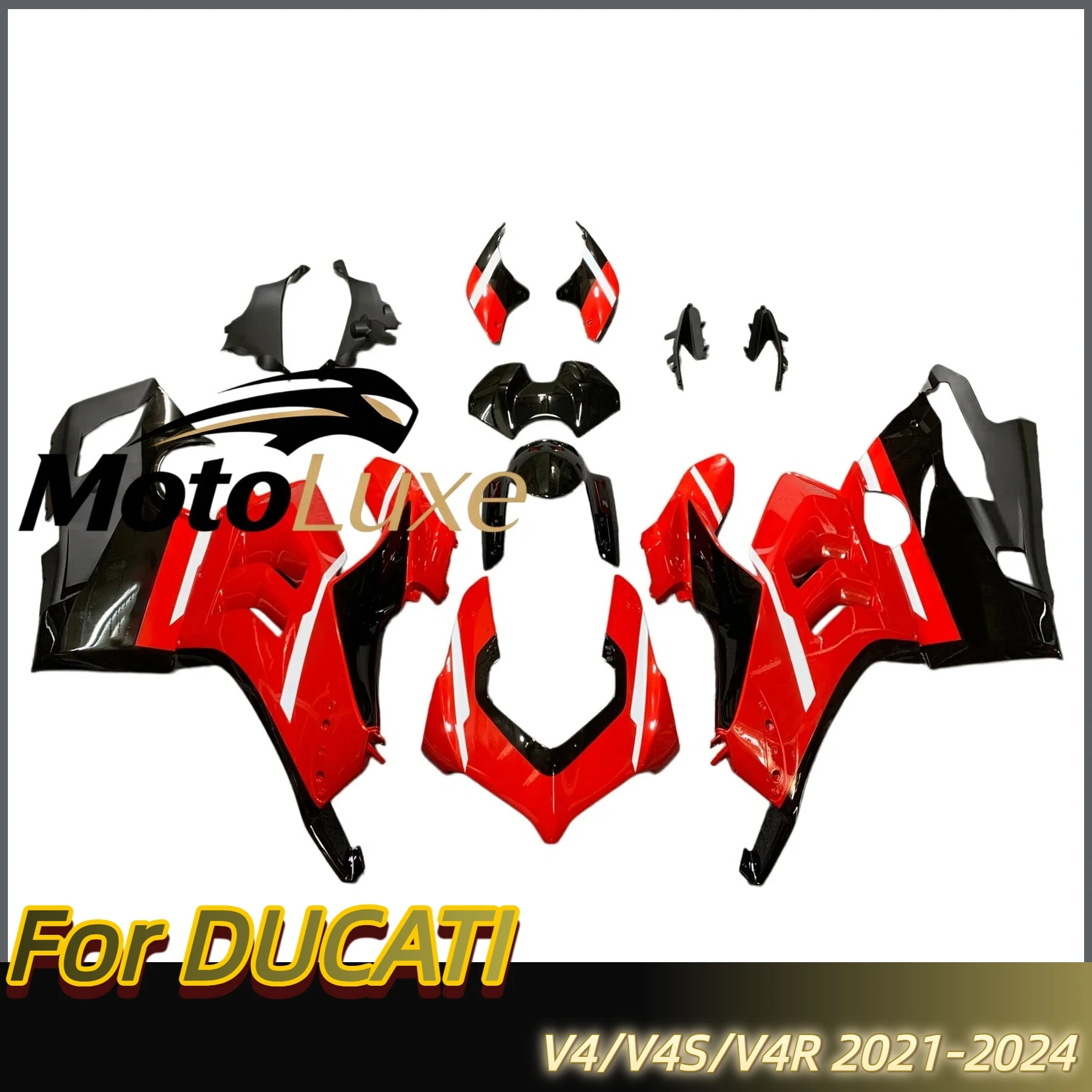 Injection New ABS Motorcycle Fairings Kit Fit For DUCATI PANIGALE V4 V4S V4R 2021 2022 2023 2024 Bodywork set Custom Black Red