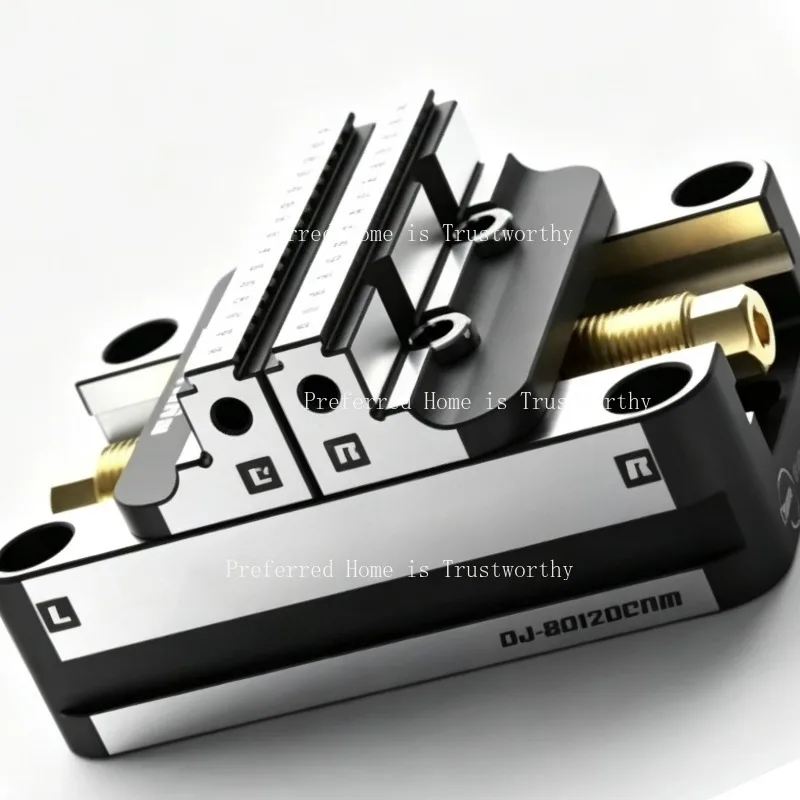 Suitable for 1PC 4‑5 Axis Self‑Centering Concentric Vise, CNC Fixture Clamp DJ‑80120D