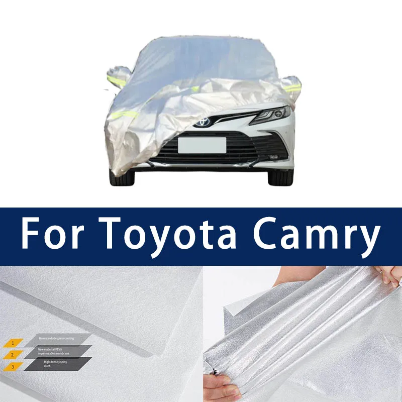 

Full car hood dust-proof outdoor indoor UV protection sun protection and scratch resistance For Toyota Camry Car umbrella