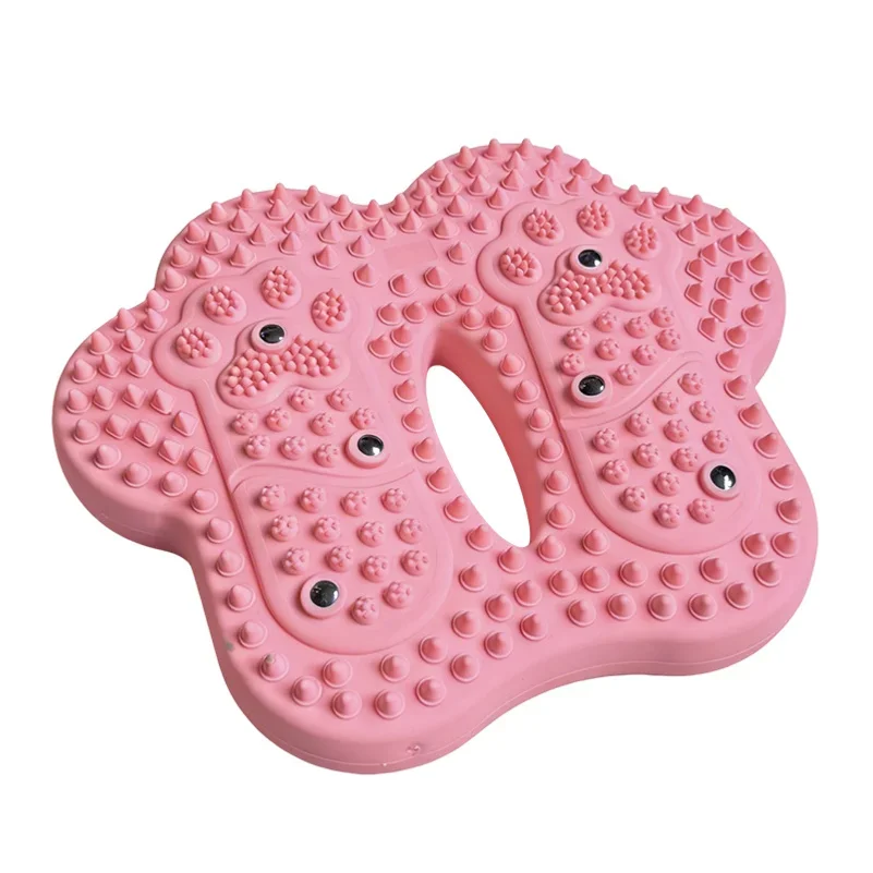 Foot acupressure massager board, magnetic PVC stepping pad, silicone mat