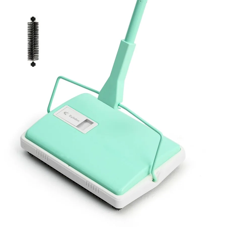 

XLarge Carpet Sweeper for Home and Commercial Use Quiet Manual Sweeper with 1 Extra Refill Roller Brush NonElectric Hand Push D