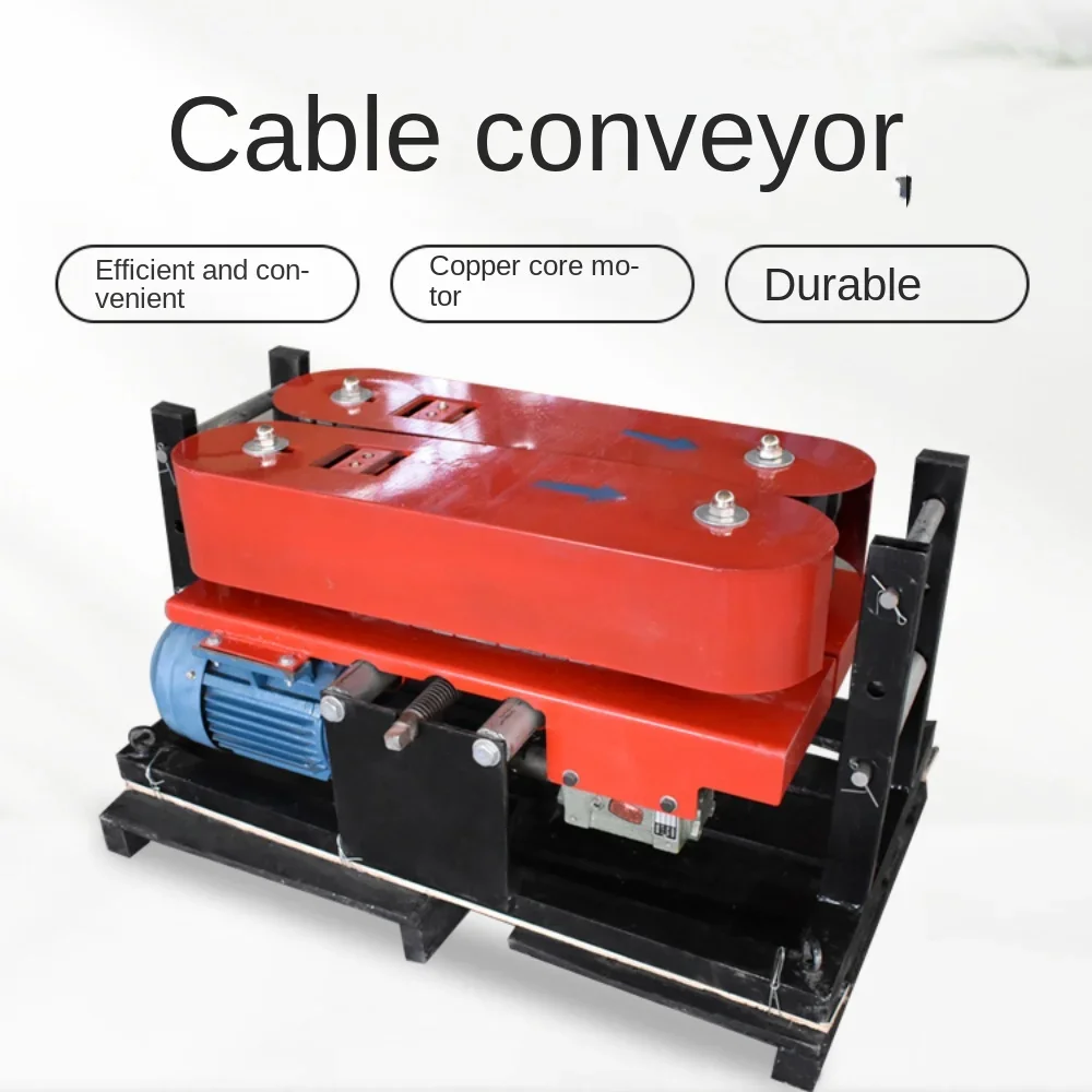 

Cable conveyor 180 fully automatic bridge track type cable laying conveyor traction machine line tool laying machine