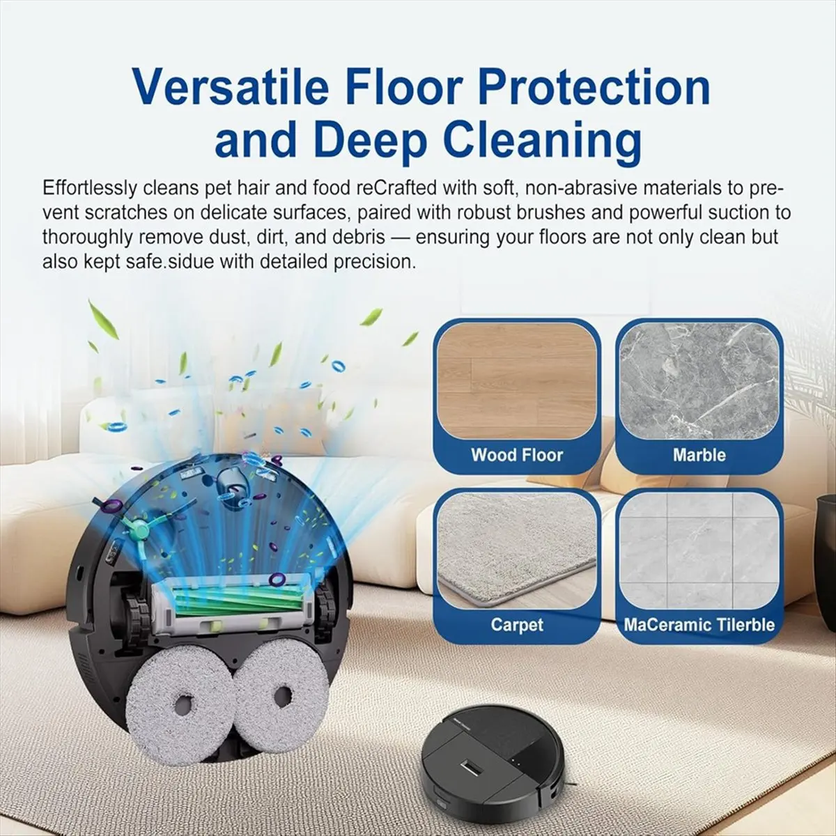 

Main Brush Replacement Kit for Plus 405/505 Combo, Roller Brushes with Cleaning Tool