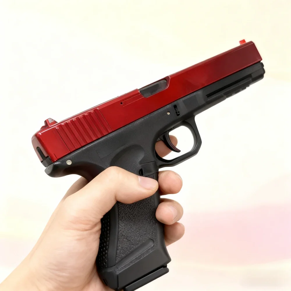 G18 어린이 장난감 총 소프트 탄환 수동 장전 사격 게임 타겟 소년 장난감 손잡이