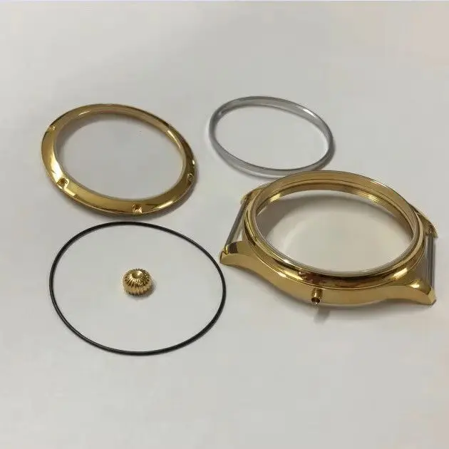 44 Pilot 316L Stainless Steel Thickened Electroplated 18K Gold Case Fits ETA6497/6498 Movement Z8