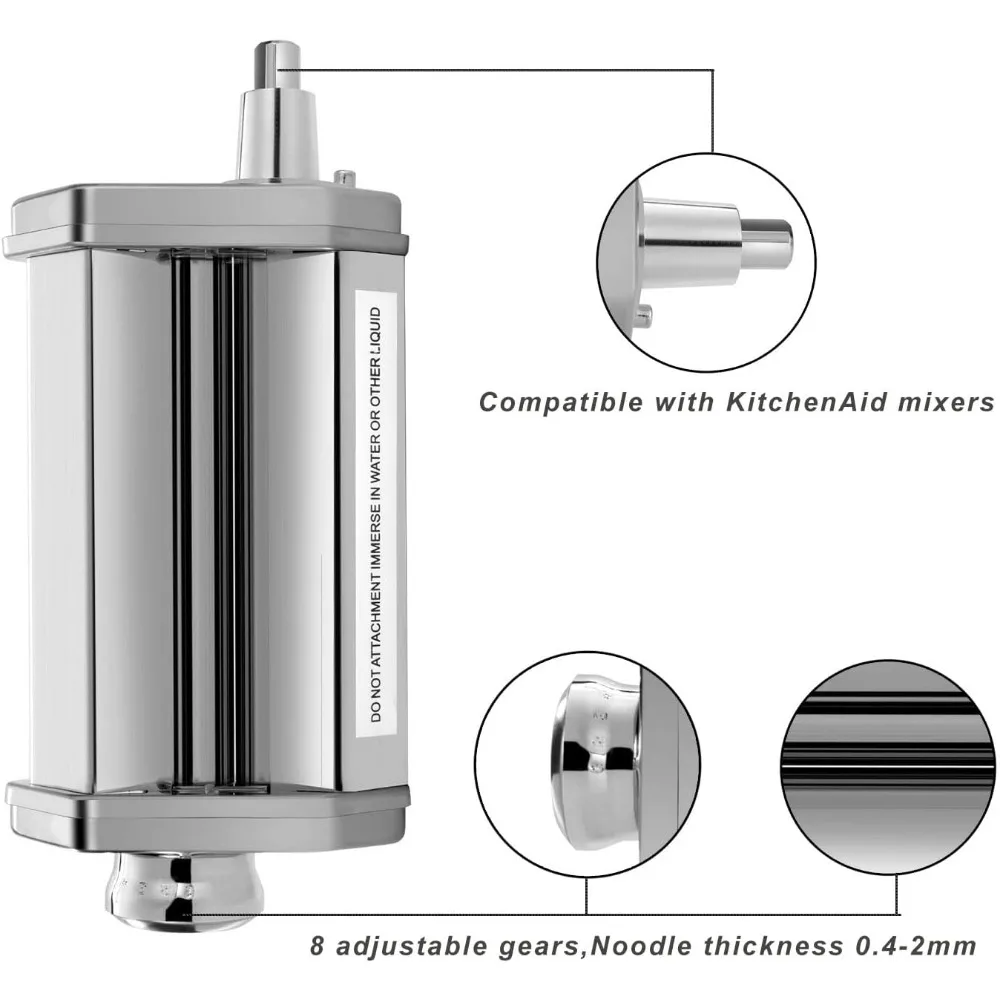 For kitchen pasta machine, stainless steel pasta stand mixer noodle accessories kitchen tool KitchenAid accessories view 6