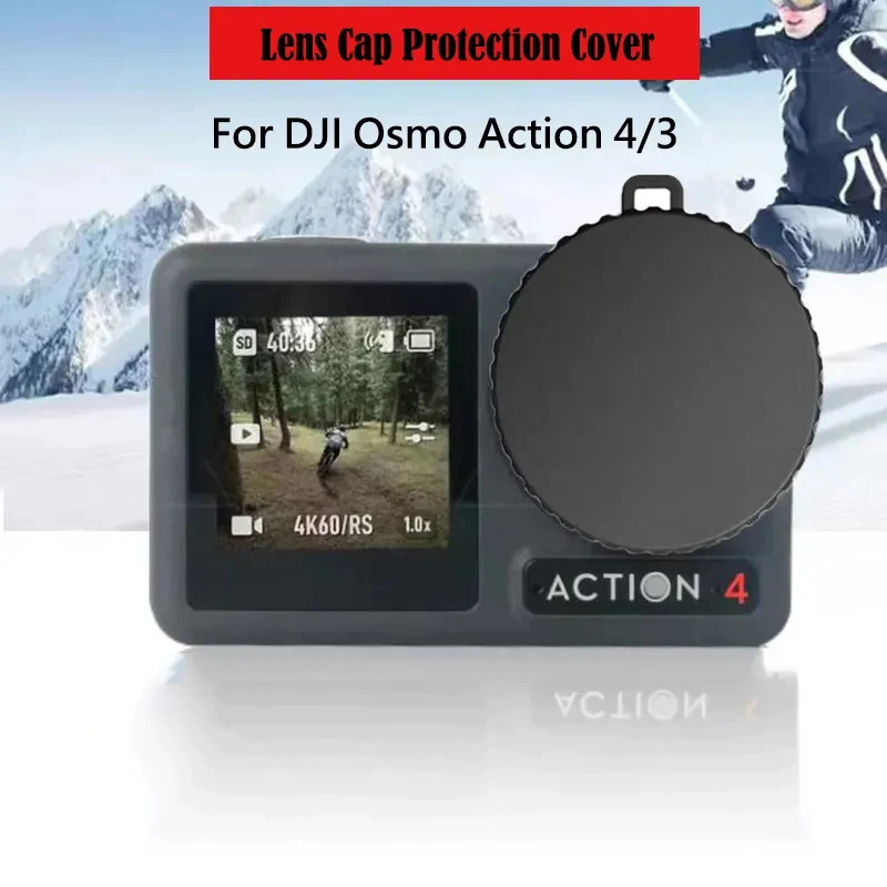 For DJI Action 4 Lens Cover HD Tempered Glass DJI Action4 Screen Protector Front Rear Film Cap For DJI Osmo Action 4 Accessories