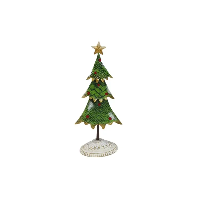 Modern Farmhouse Style Metal Base Christmas Tree Tabletop Ornaments Wholesale Iron Decoration Crafts Ornaments