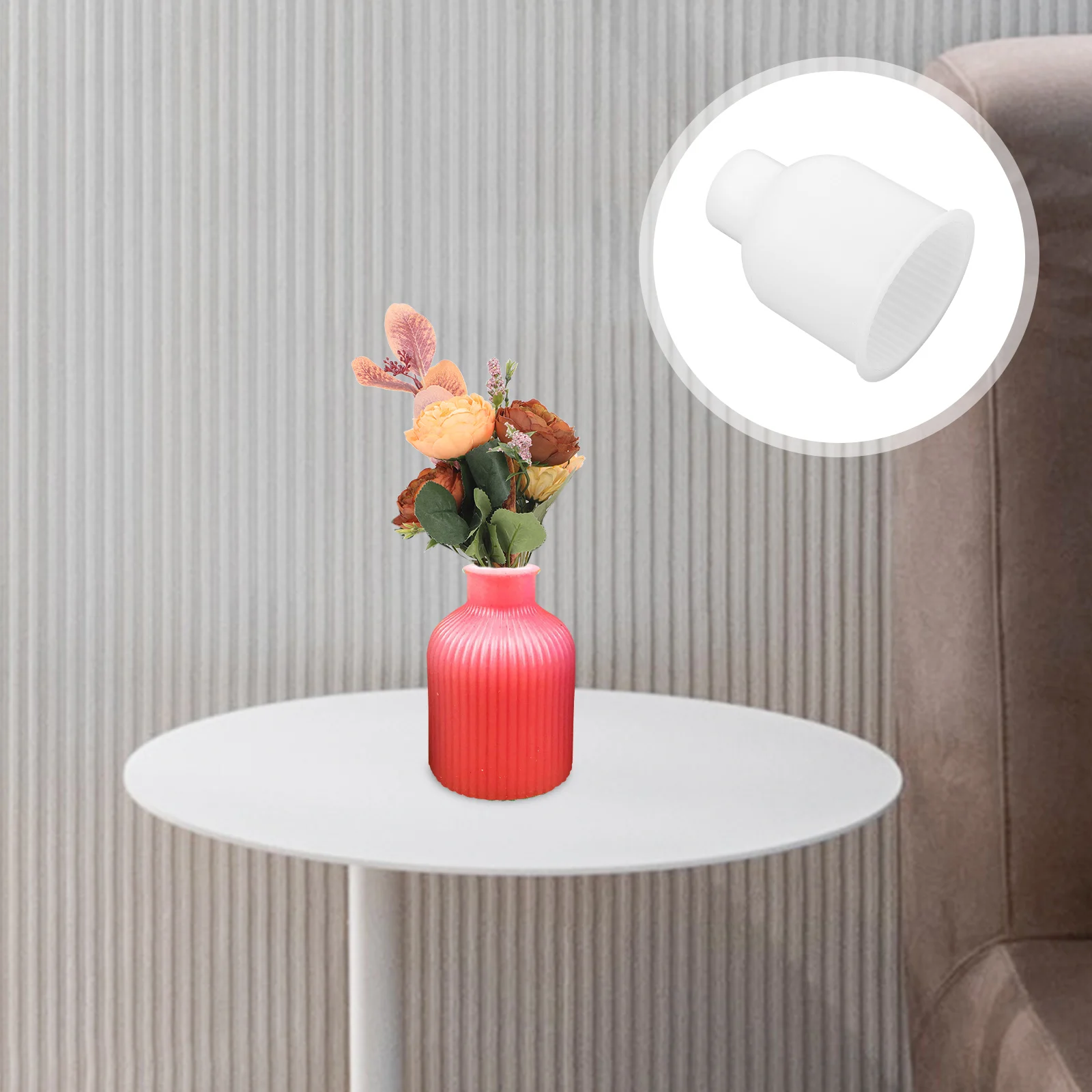 

Silicone Vase Mold Epoxy Flower Pot Transparency DIY Crafts Decor Planter Mold Portable Easy Release