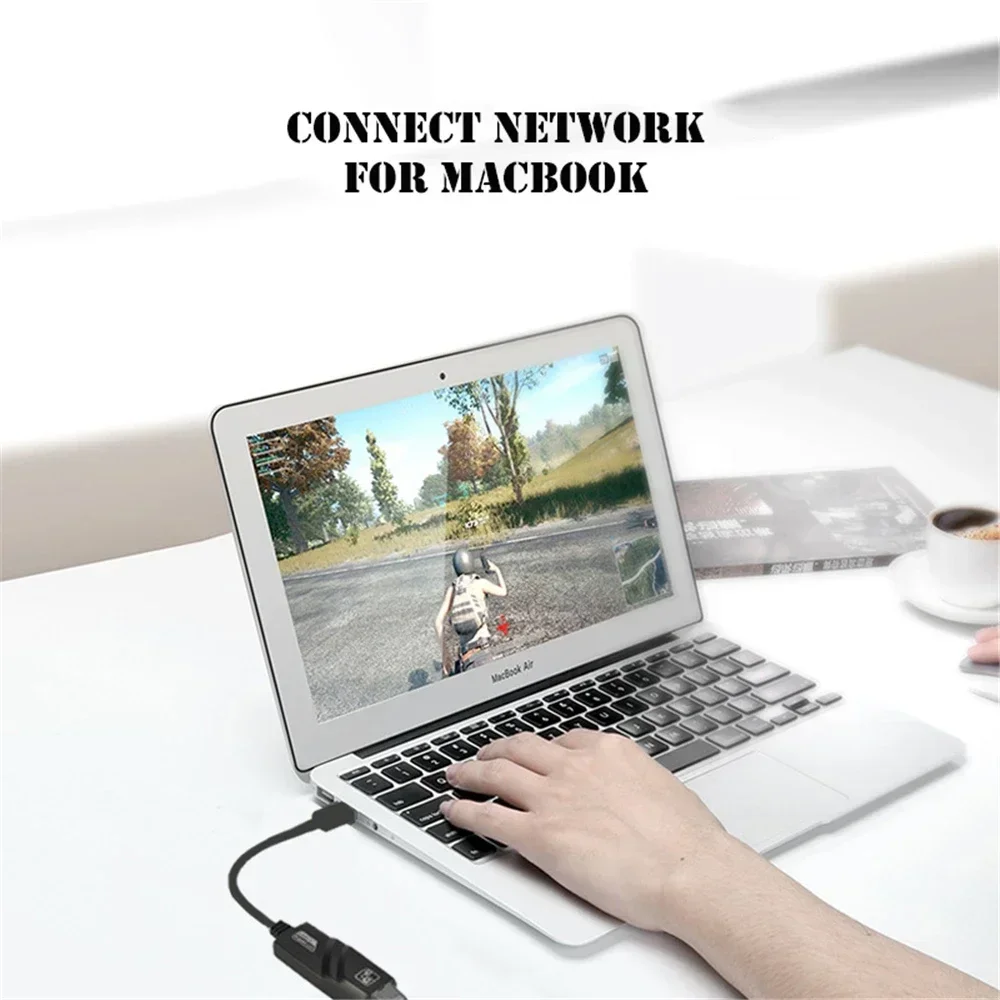 Adaptador USB 3,0 a Rj45 Lan Ethernet con cable, Cable de red de 10/100Mbps para Xiaomi Mi Box PC, Windows 10, adaptador de tarjeta de red USB 3,0