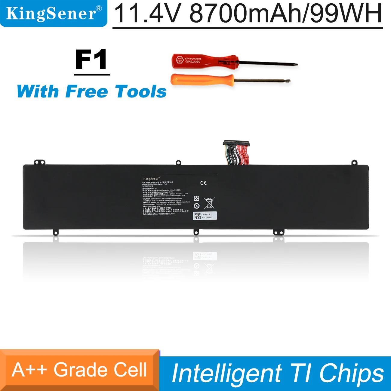 KingSener RZ09-0166 F1 Battery for Razer Blade Pro 17.3