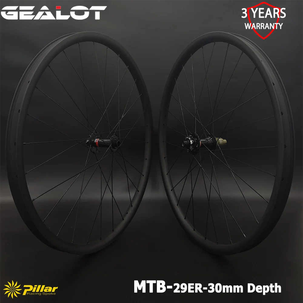 

Novatec D791SB-B15 D792SB-B12 6 Bolts 29ER 27.5ER MTB Bike Wheelset 30mm Depth 30/33/36/40mm Wide Carbon Wheels XC AM Tubeless