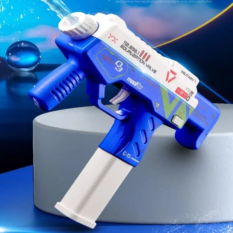 J2HD الصيف لعبة الماء الكهربائية مدفع المياه في الهواء الطلق شاطئ البحر بركة سعة كبيرة Watergun للجنسين الكبار ألعاب أطفال بنادق #2