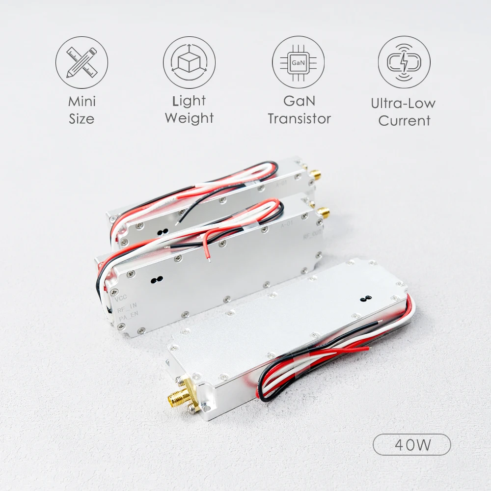 Amplificateur de puissance de signal GaN, système technique pour 100-200MHz, 200-300MHz, 1.5G, 2.4G, 5.8G, GPS, WiFi, VCO, source cowculator Tech, 40W