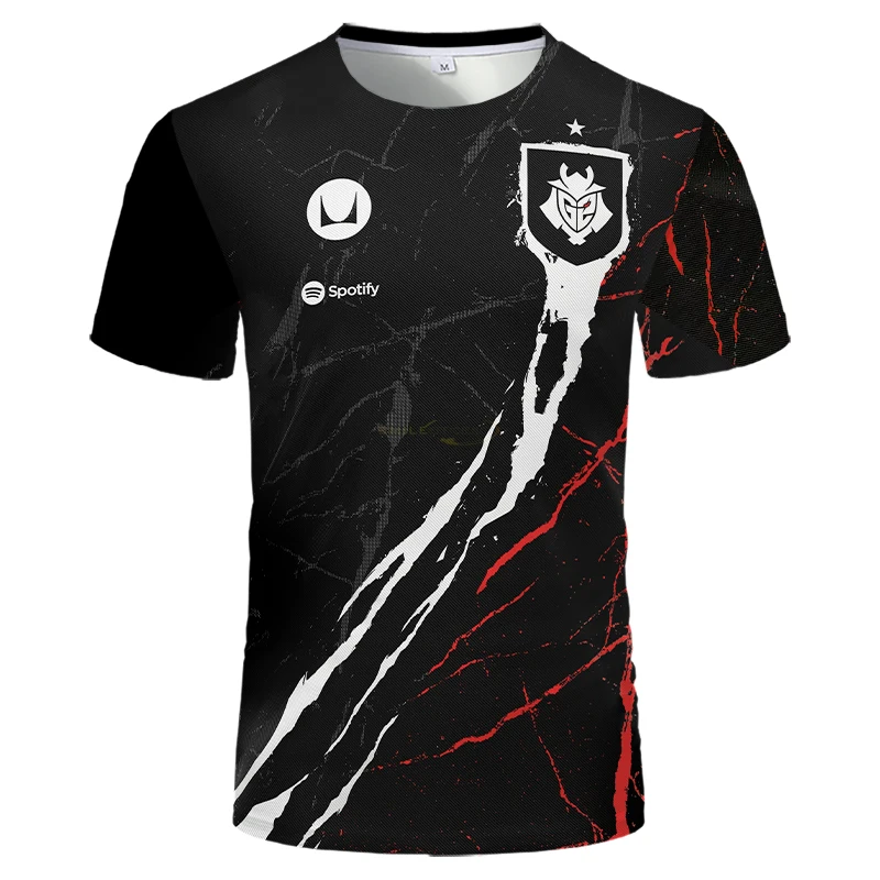 G2 E-Sports Club Team Support Team Uniform 2024 G2 Team Valorant New T-Shirts Unisex Casual Gaming Style Fashion Breathable Tops