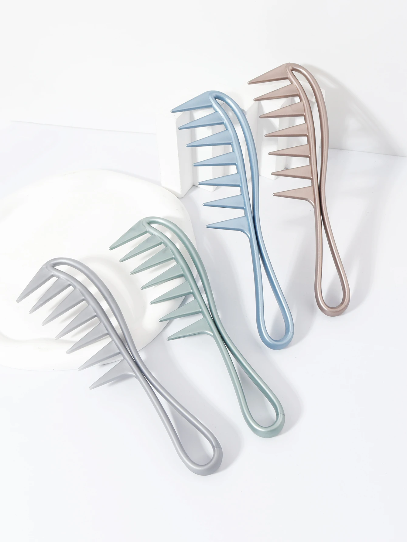 

Профессиональная парикмахерская расческа с большими зубцами, расческа с широкими зубьями, массажная расческа для завивки, специально для париков из натуральных волос