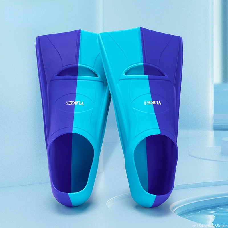 Swim Training Fins Silicone Professional Scuba Diving Fins Short Men women Snorkel Swimming Fins Kids  Equipment Set