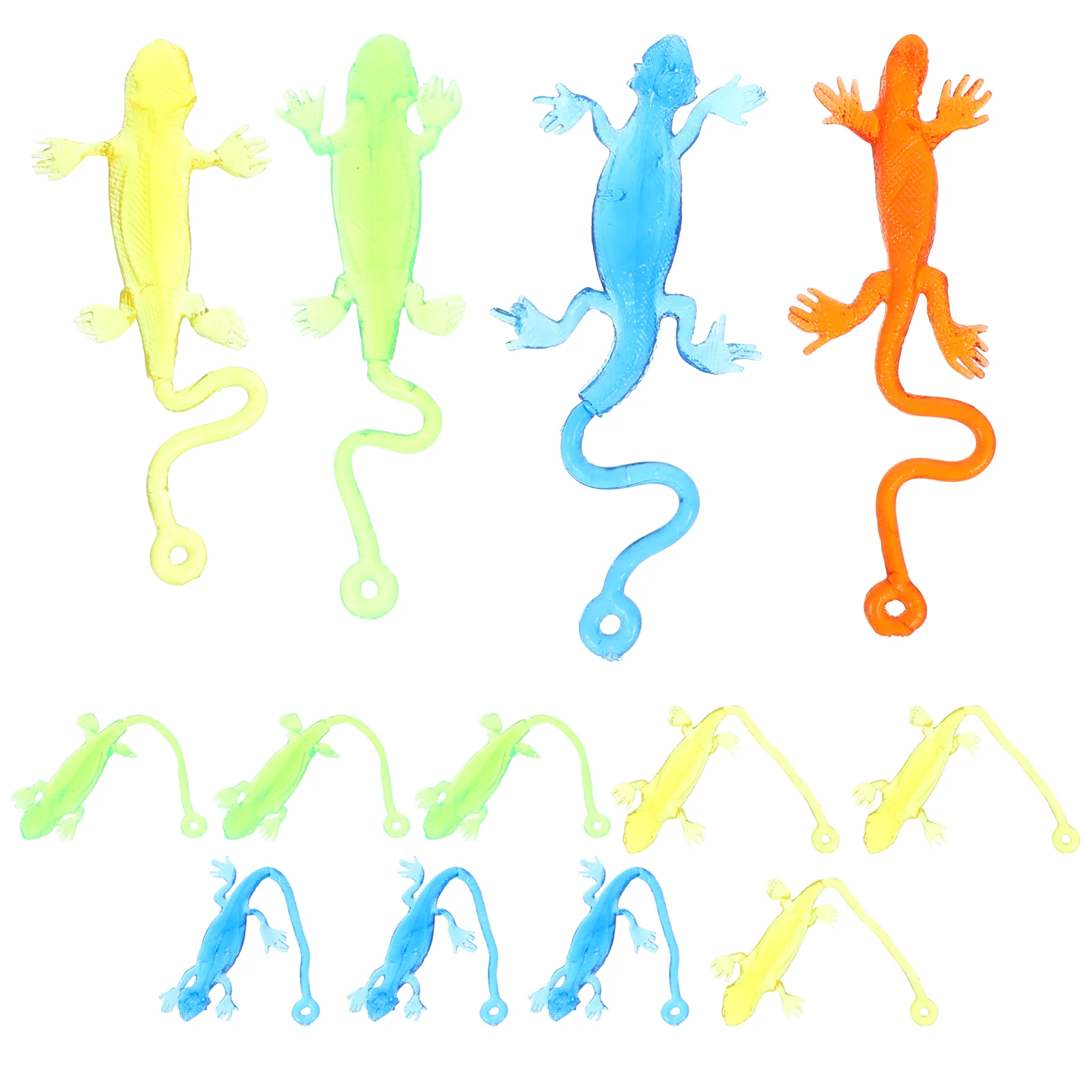 12 Pcs Toy Lizard Children's Toys Cabrite Shaped Anxiety Reliever Playthings Eggs Halloween Sticky