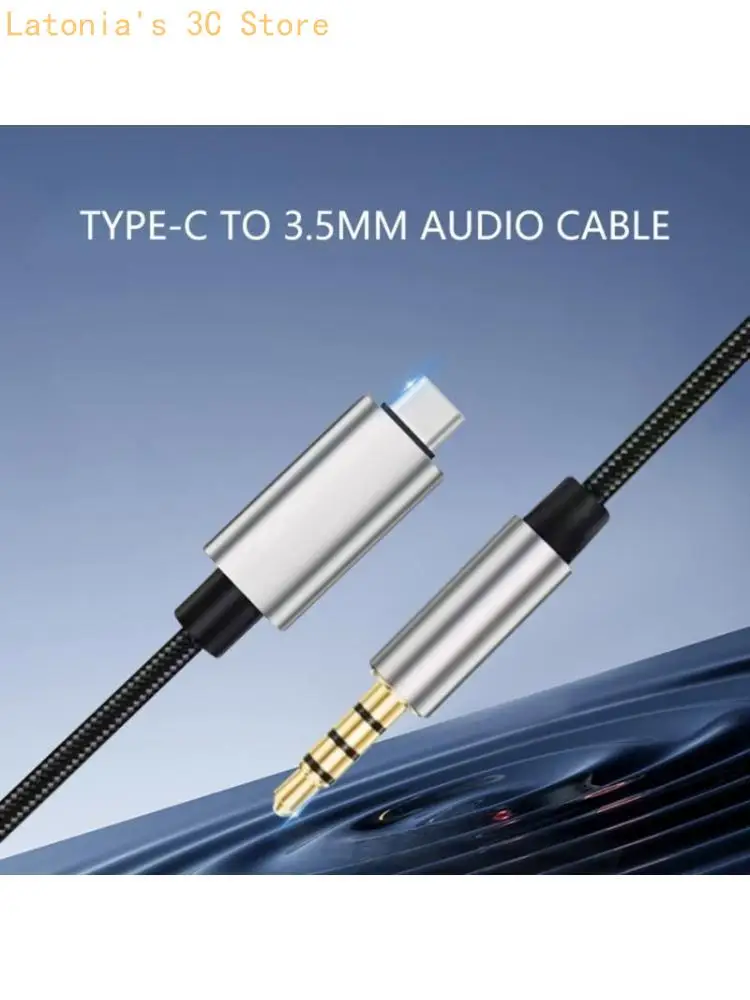 Type C Auditory Cable Advanced Chip For Phones Tablets And Auditory Adapter Cord 4pole Transmission X3UB