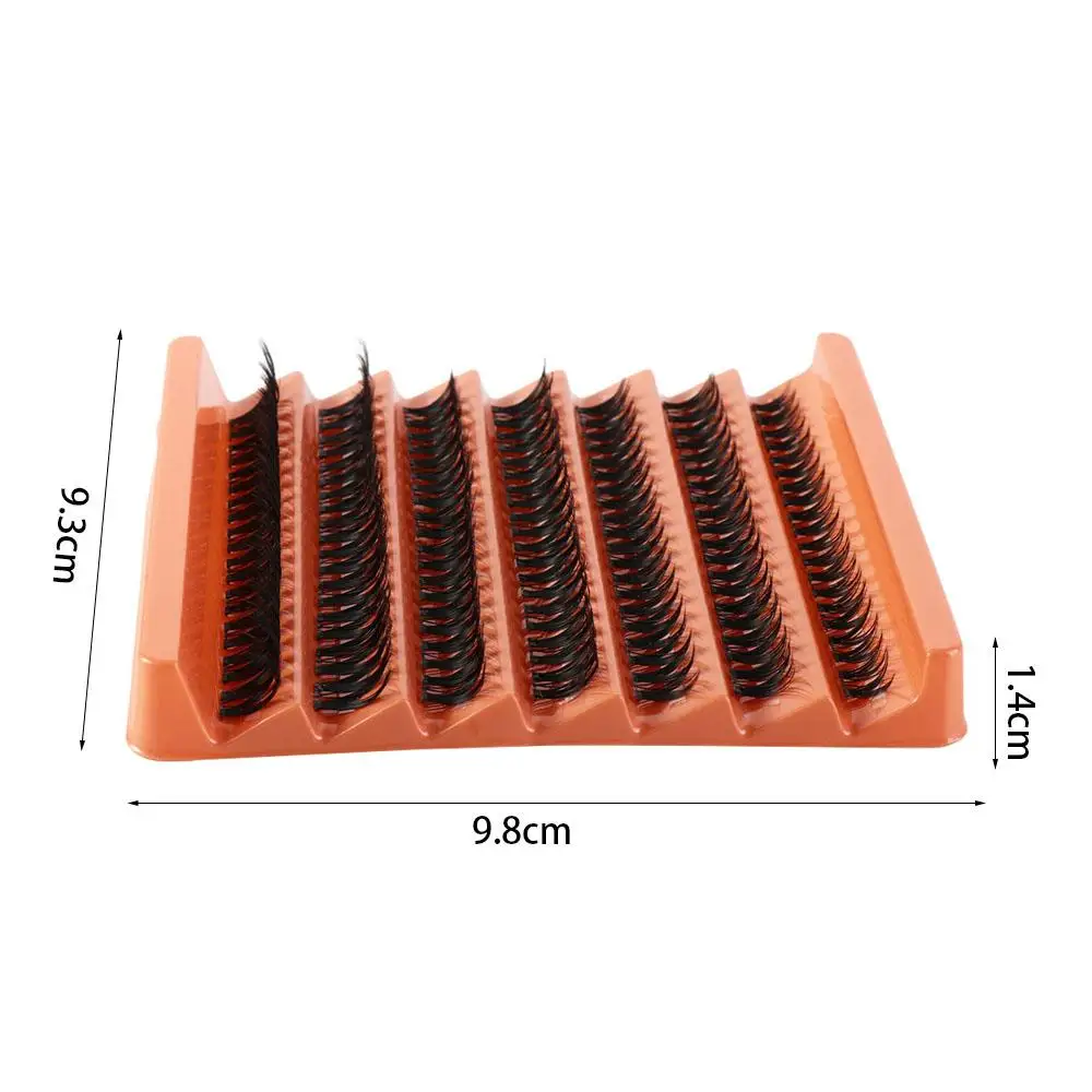 63 brillo/caja pestañas individuales suaves de racimo 10/12/14mm DIY pestañas postizas cruzadas esponjosas Hada C Curl pestañas de visón sintético para mujeres