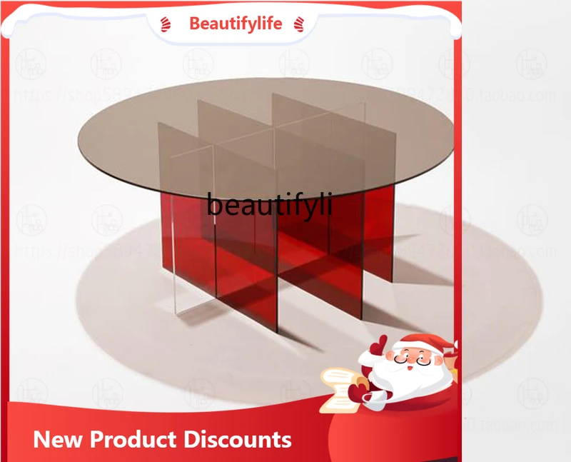 

X188 Acrylic transparent coffee table, modern simple living room sofa corner balcony crystal coffee table