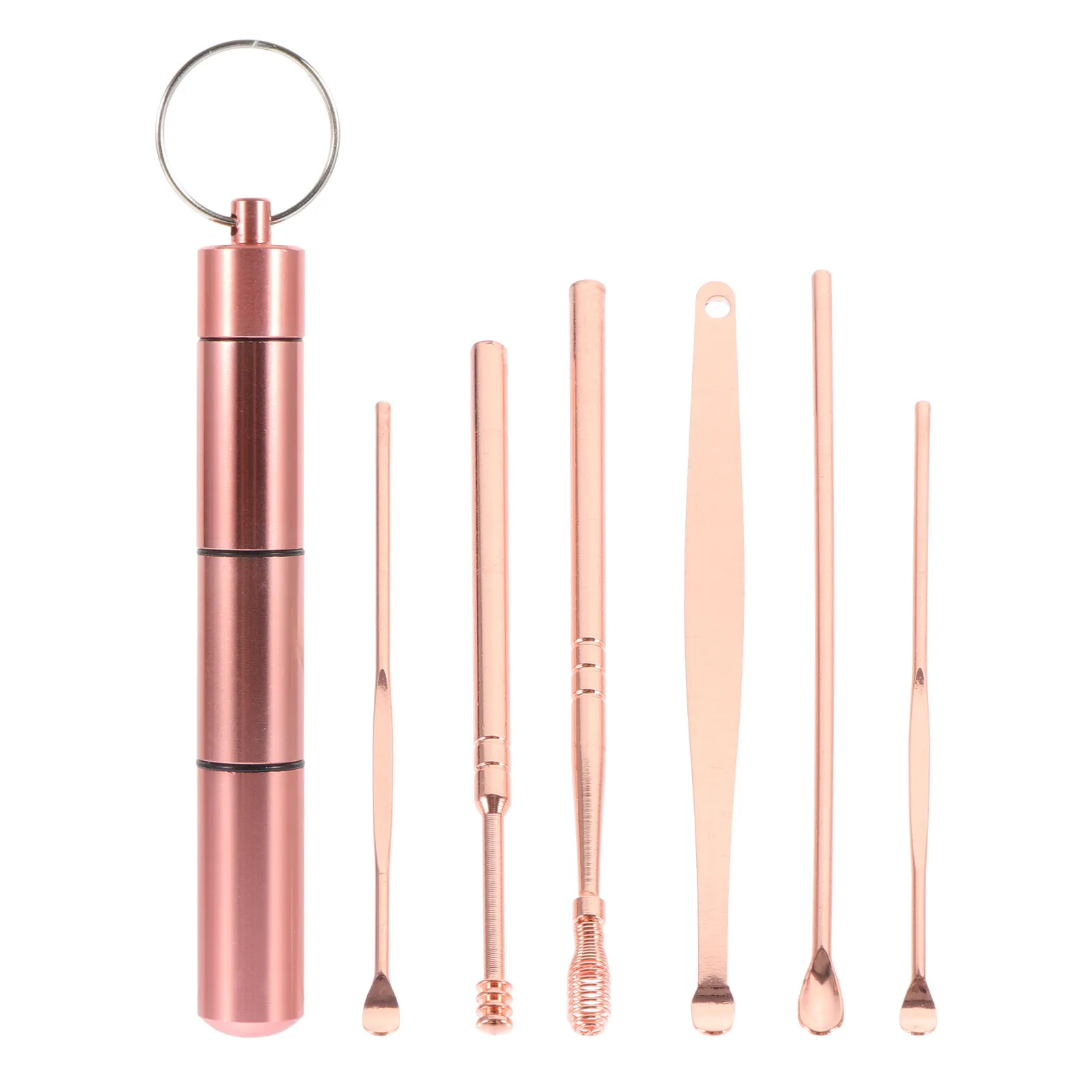 

1Set Stainless Steel Ear Spoon Ergonomic Non-Slip Handle Portable Earwax Removal Tool Gentle Ear Canal Cleaning Supplies