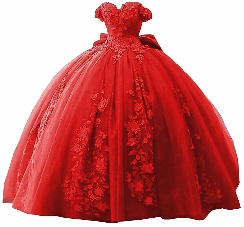 BM-vestidos de quinceañera para niña, Vestido de fiesta de cumpleaños, con apliques de lentejuelas, encaje brillante, 15 años, 2022