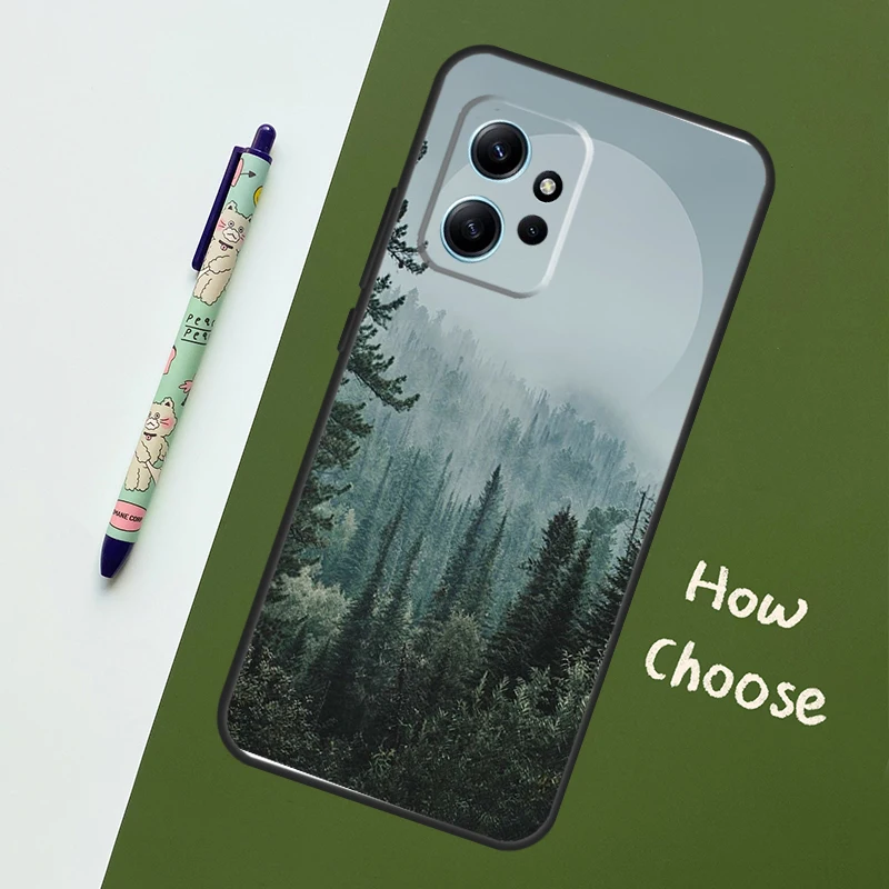 حافظة طبيعة غابة جبلية جميلة لهاتف Xiaomi Redmi Note 13 11 9 10 12 14 Pro 11S لهاتف Redmi 15 14C 10C 13C 12C 15C