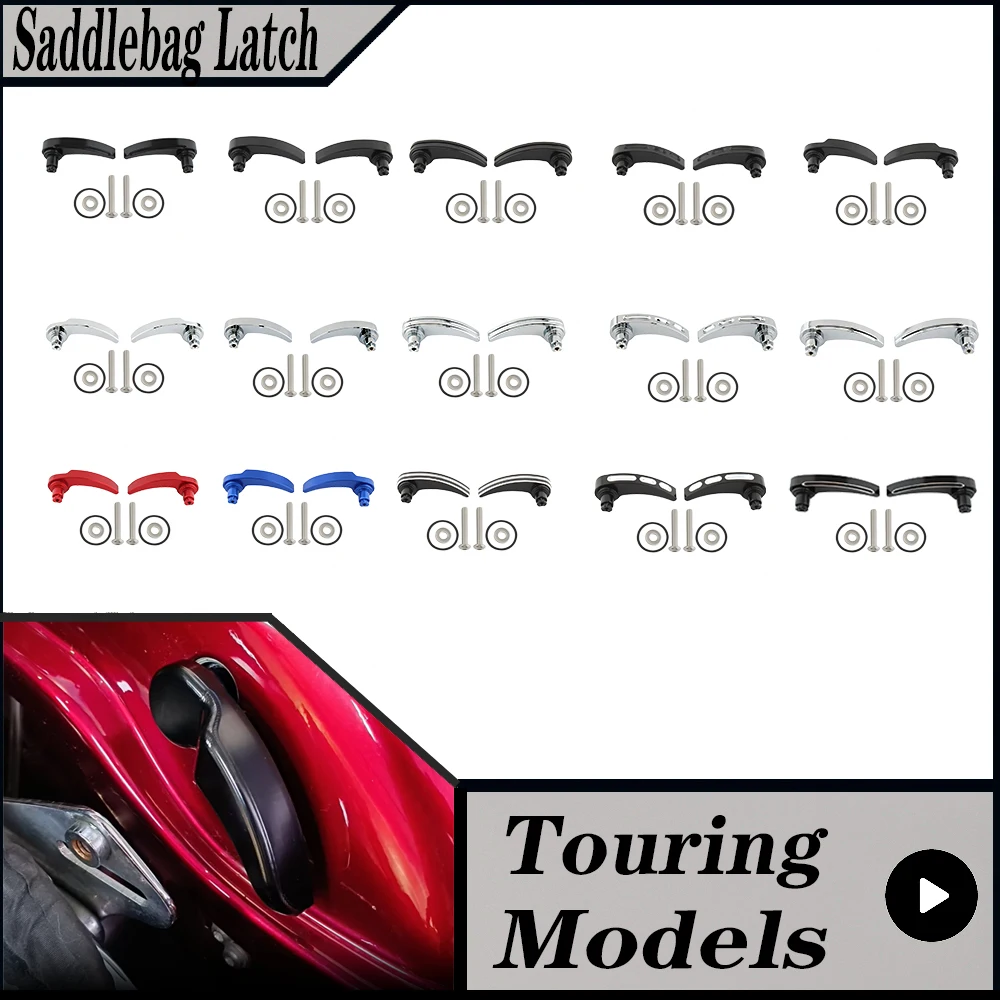

Motorcycle Saddlebag Latch Lever Handle Lid Lifter Fit For Touring CVO LIMITED Road King Electra Glide Street Glide 2014-2025