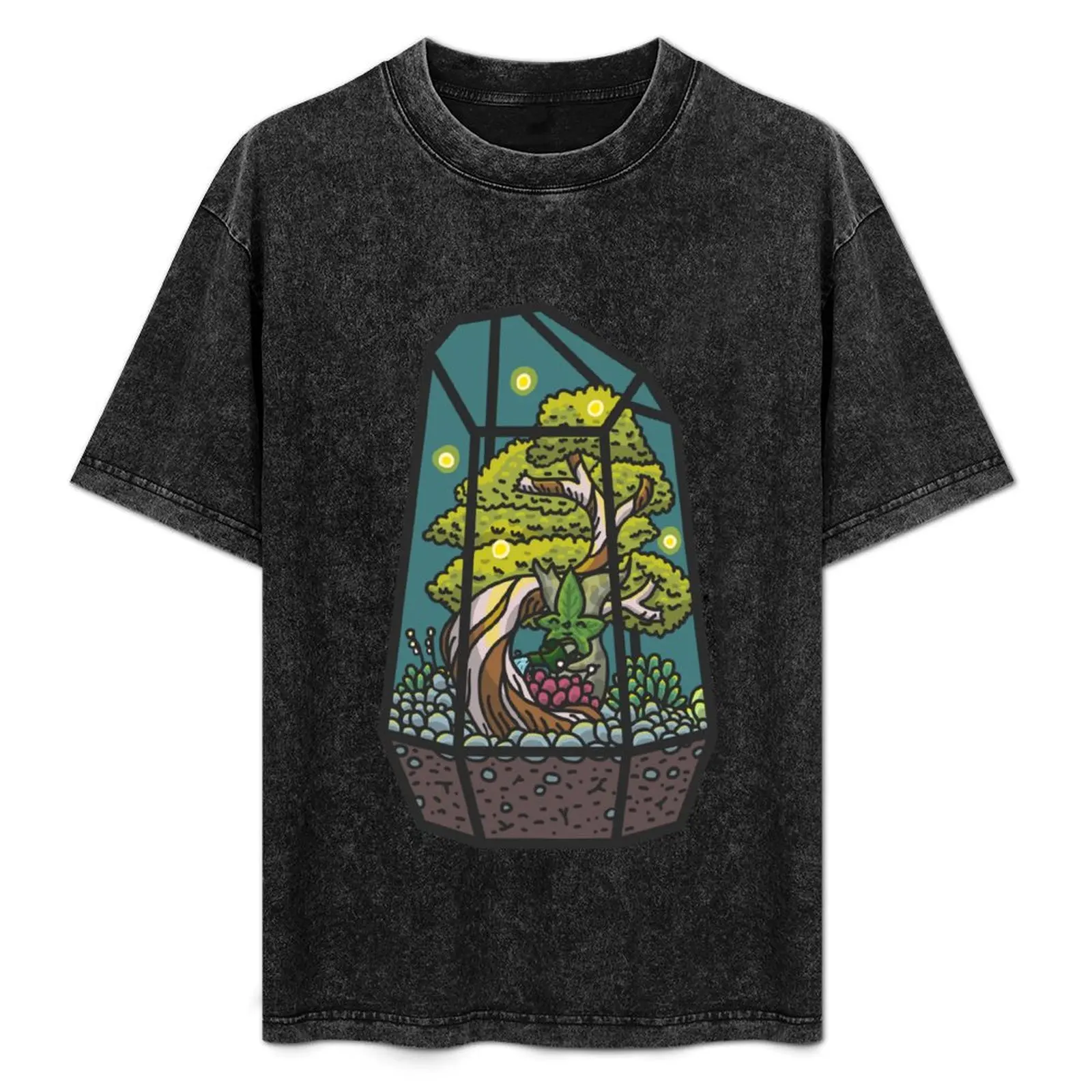 

Korok Terrarium T-Shirt Basic Short Sleeve T-Shirt for Men
