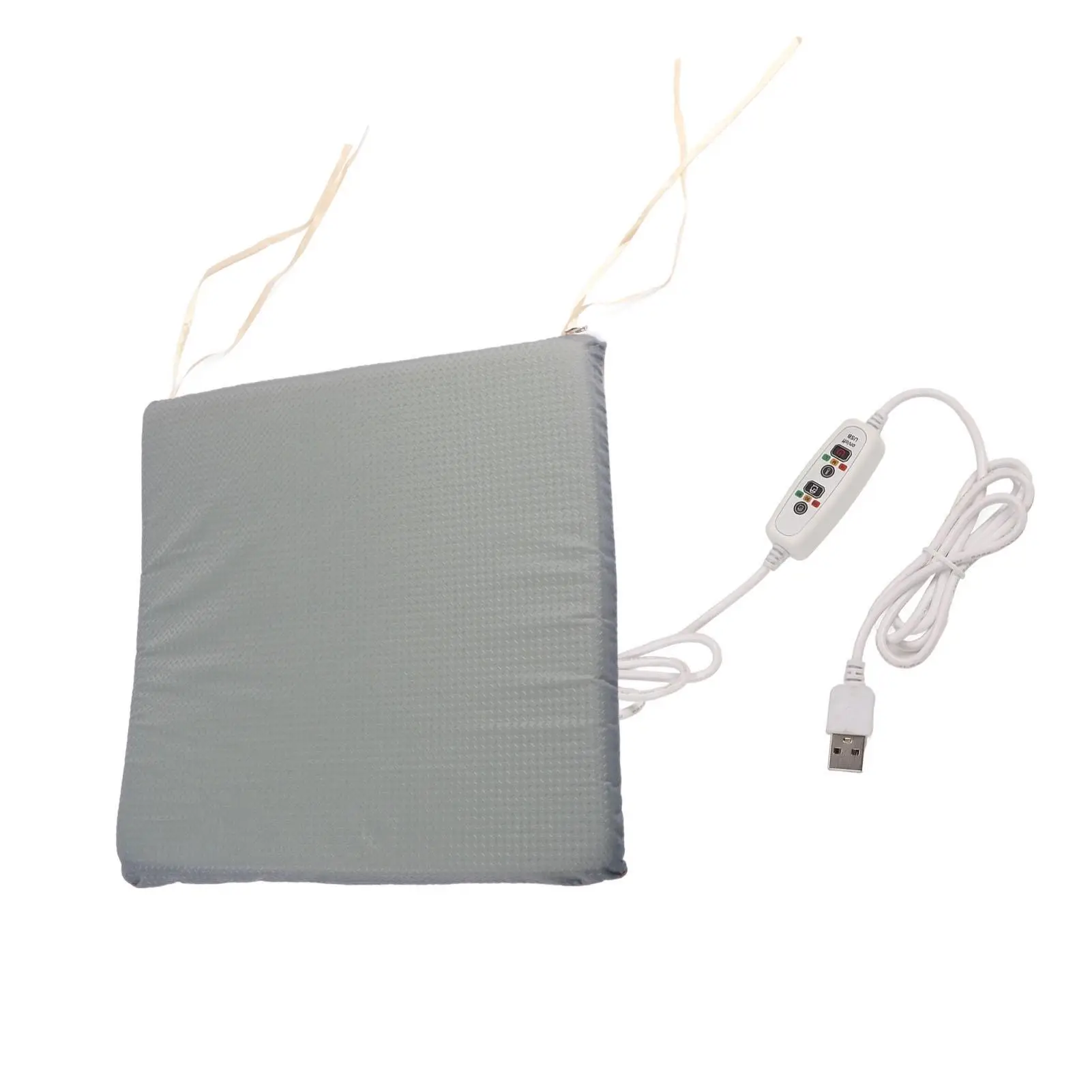 

Heated Chair Cushion Pad with Skidproof Design 3 Temperature Settings Washable Removable Electric Heating Seat Cover