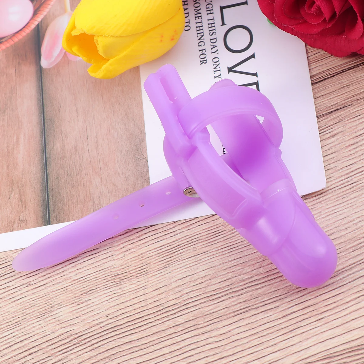 غطاء إصبع مضاد للعض، عضاضة من السيليكون للأطفال، عضاضة قابلة للتعديل للأطفال الرضع من عمر 6 أشهر+ أرجواني #3