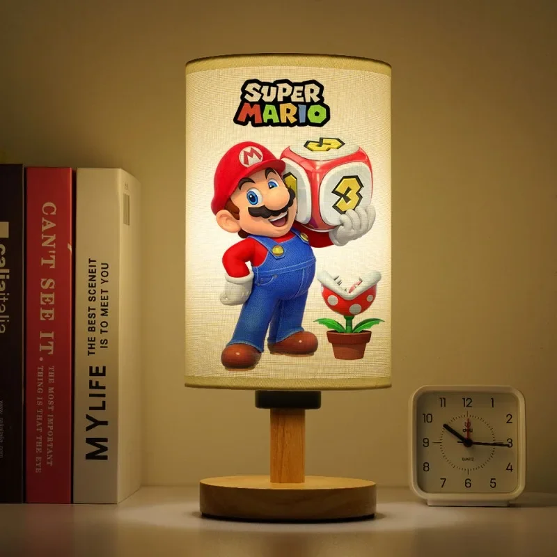 Mario hero mack bonito dos desenhos animados quarto lâmpada de cabeceira jogo infância criativo luz suave luz da noite presente do feriado crianças brinquedos kawaii