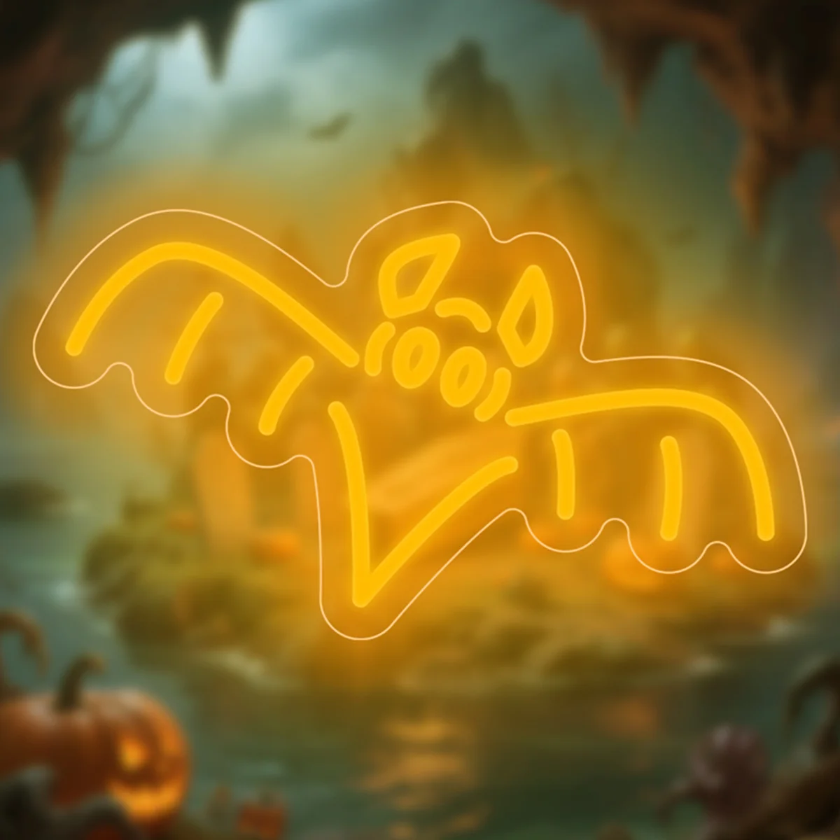 

Bat Neon Sign for Halloween Decor Neon Light Sign Dimmable for Bedroom Party Club Mall Store Display Window Decor Halloween Gift