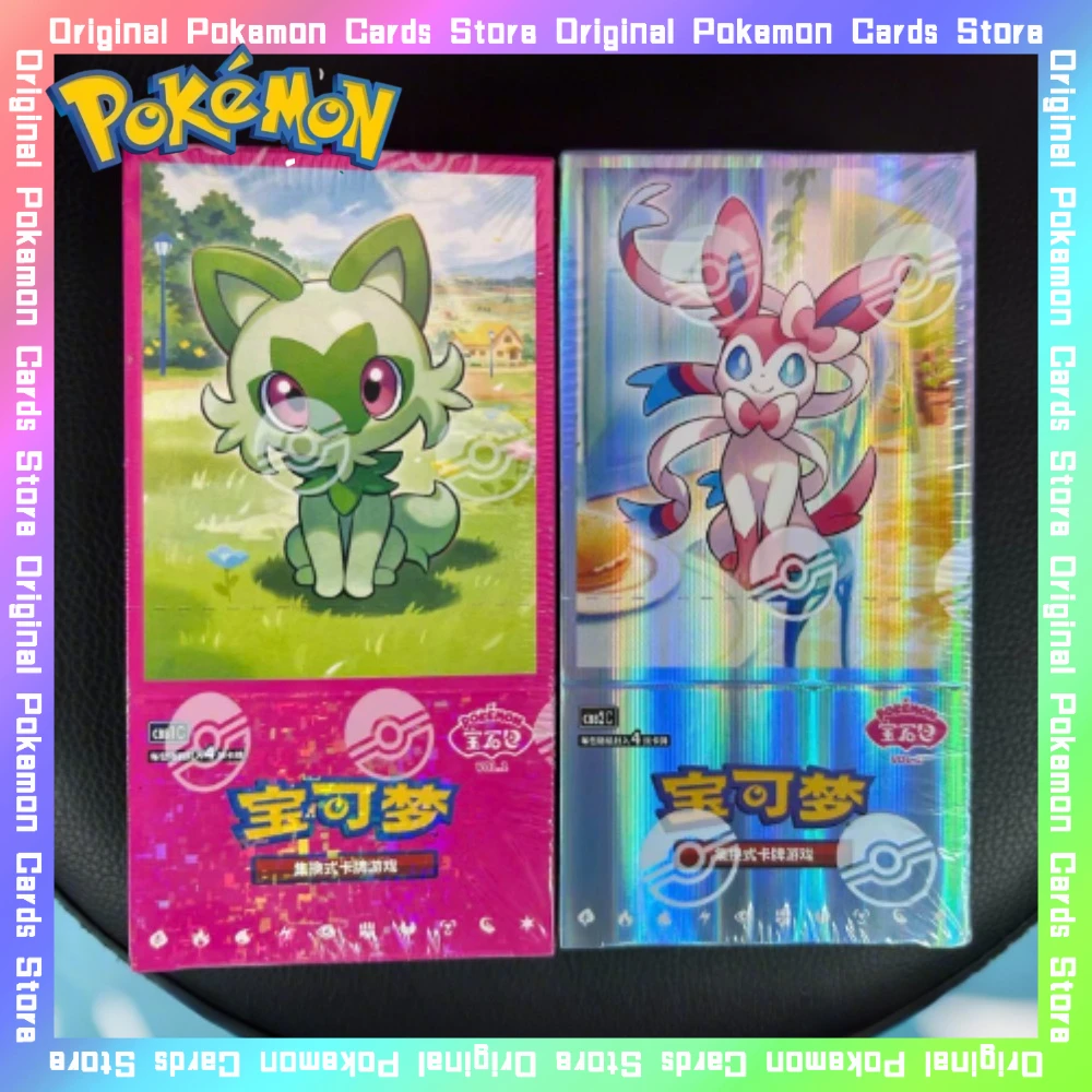 

100%Original Pokemon Gem Pcak Vol2 PTCG Simplified Chinese Card Gem Bag 2 Eevee Tradeable Collectible Game Cards Toy Gifts