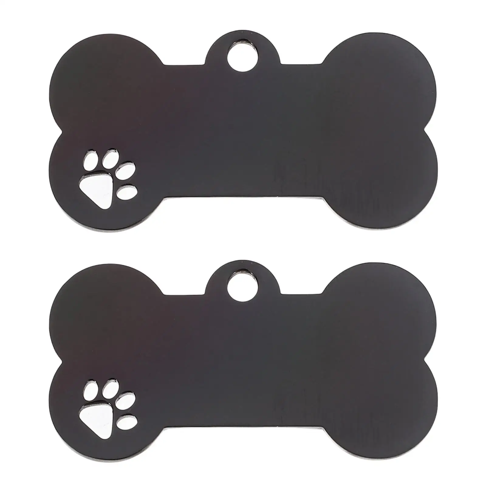 

2Pcs Dog Tag Keychain Stainless Steel Blank Tags for Engraving Pet Id Small Large Dogs Bulk Metal Blanks Jewelry Accessories
