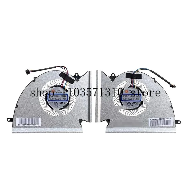 New original cpu cooling fan for MSI GP76 GE76 MS-17k1 MS-17k2 MS-17k3 MS-17k4 PABD1A010SHL N451 N452 DC12V cooler fans Heatsink