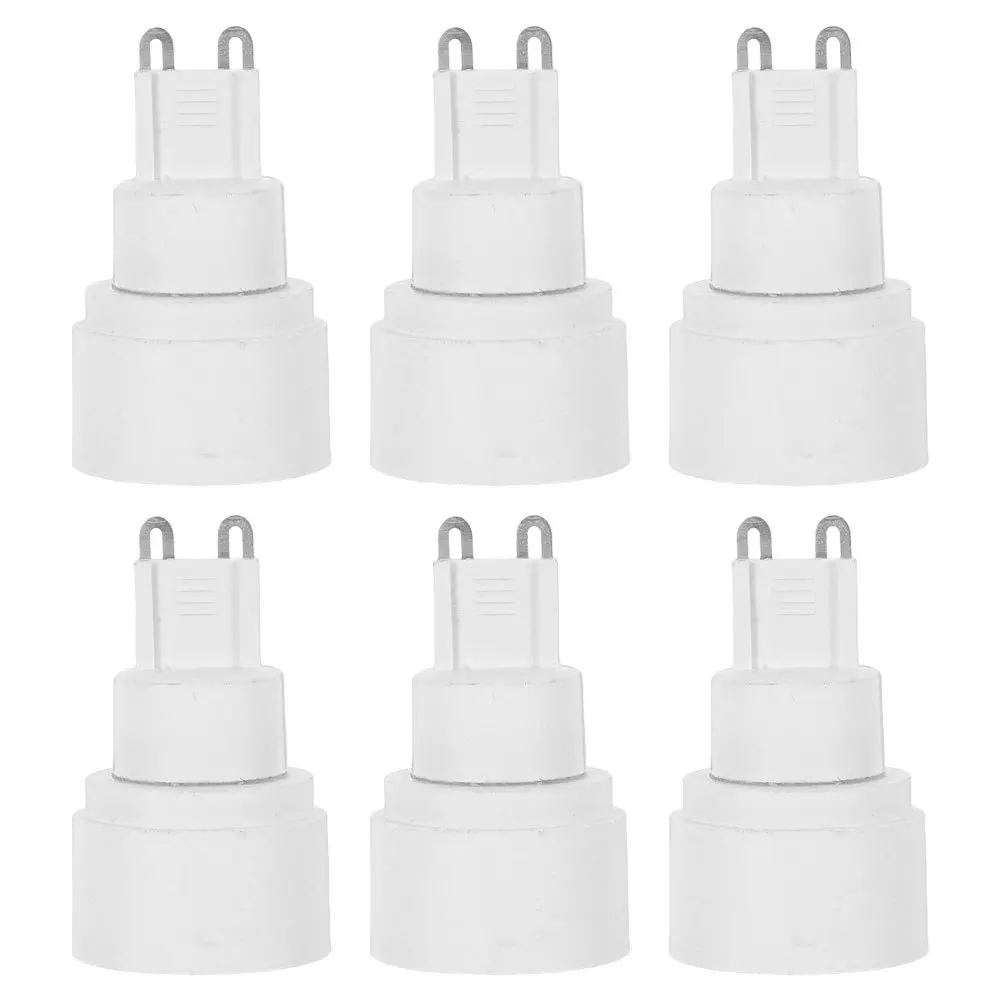 6 pezzi da G9 a E14 adattatore per luce convertitore presa portalampada di estensione base lampadina resistente al calore per una configurazione di illuminazione versatile