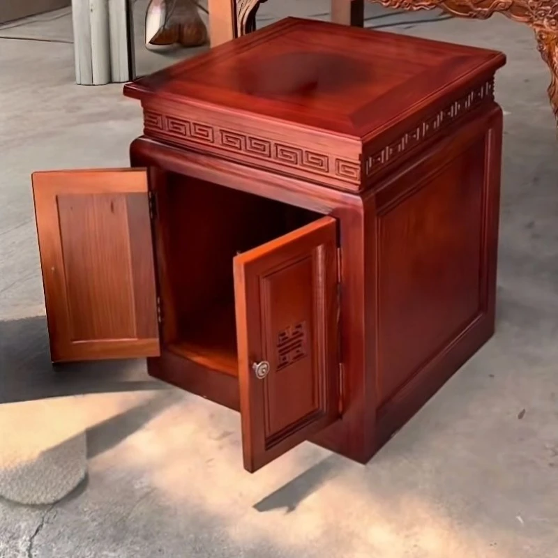 Chinese bedside table rosewood creates retro storage hidden compartment cabinet fully equipped with high quality floor rings