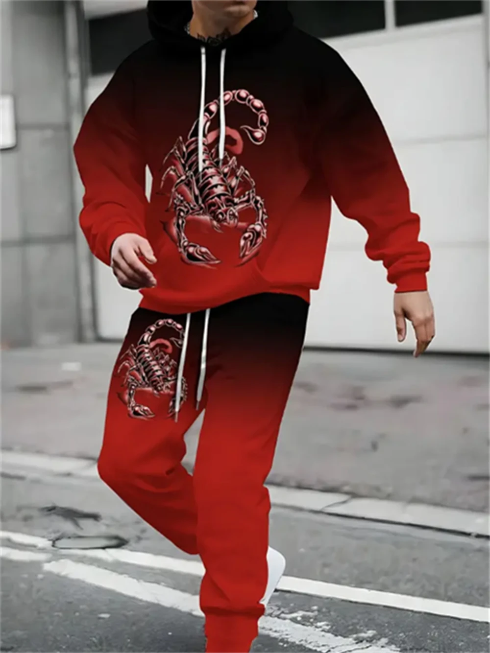 

Мужские пики K с рисунком льва, толстовка, брюки, наряды, толстовка с капюшоном и 3D принтом, комплекты спортивных штанов, осенне-зимняя мужская одежда большого размера