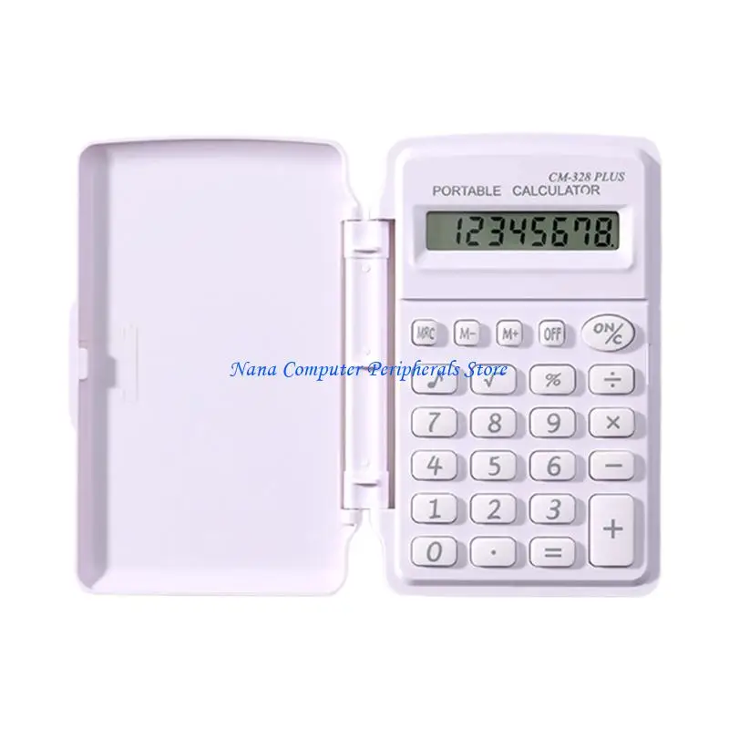 F68C Pocket Sized Scientific Calculator 8 Digit Protective Lid Multiple Color Optio