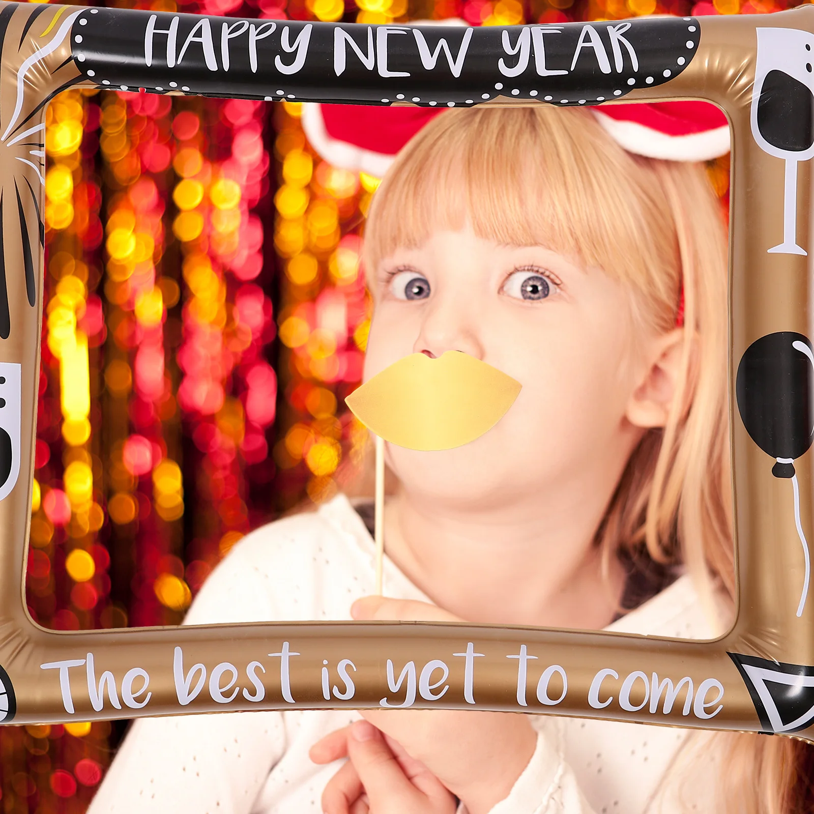 

Christmas Inflatable Photo Frame PVC Party Booth Prop Reusable Selfie Fun Photo Decoration Christmas Inflatable Selfie Prop