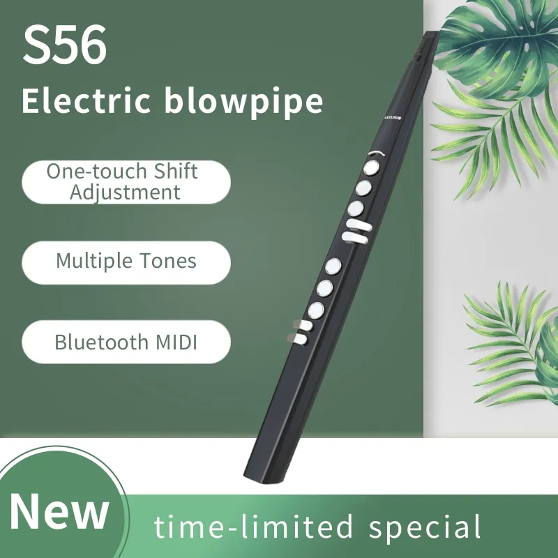 Electronic Flute for Beginners, Electric Blowpipe, Bluetooth MIDI Saxophone, Musical Instruments, New, 13 Tones